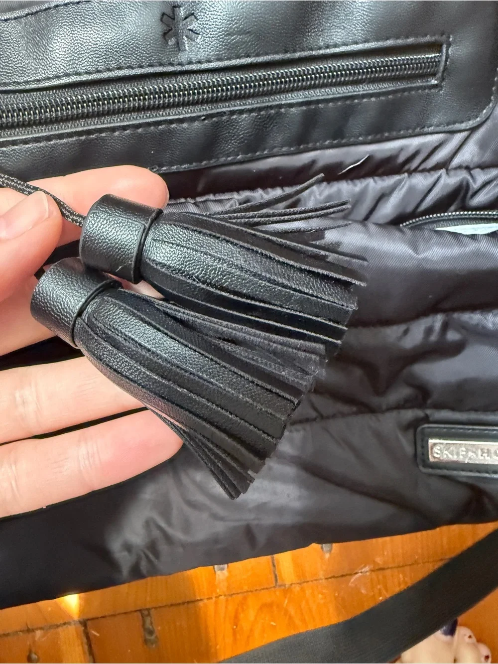 Skip Hop Black Puffy Diaper Bag